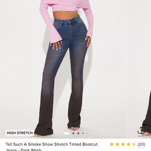 Fashion Nova Blue Boot Cut Jeans Classic Style